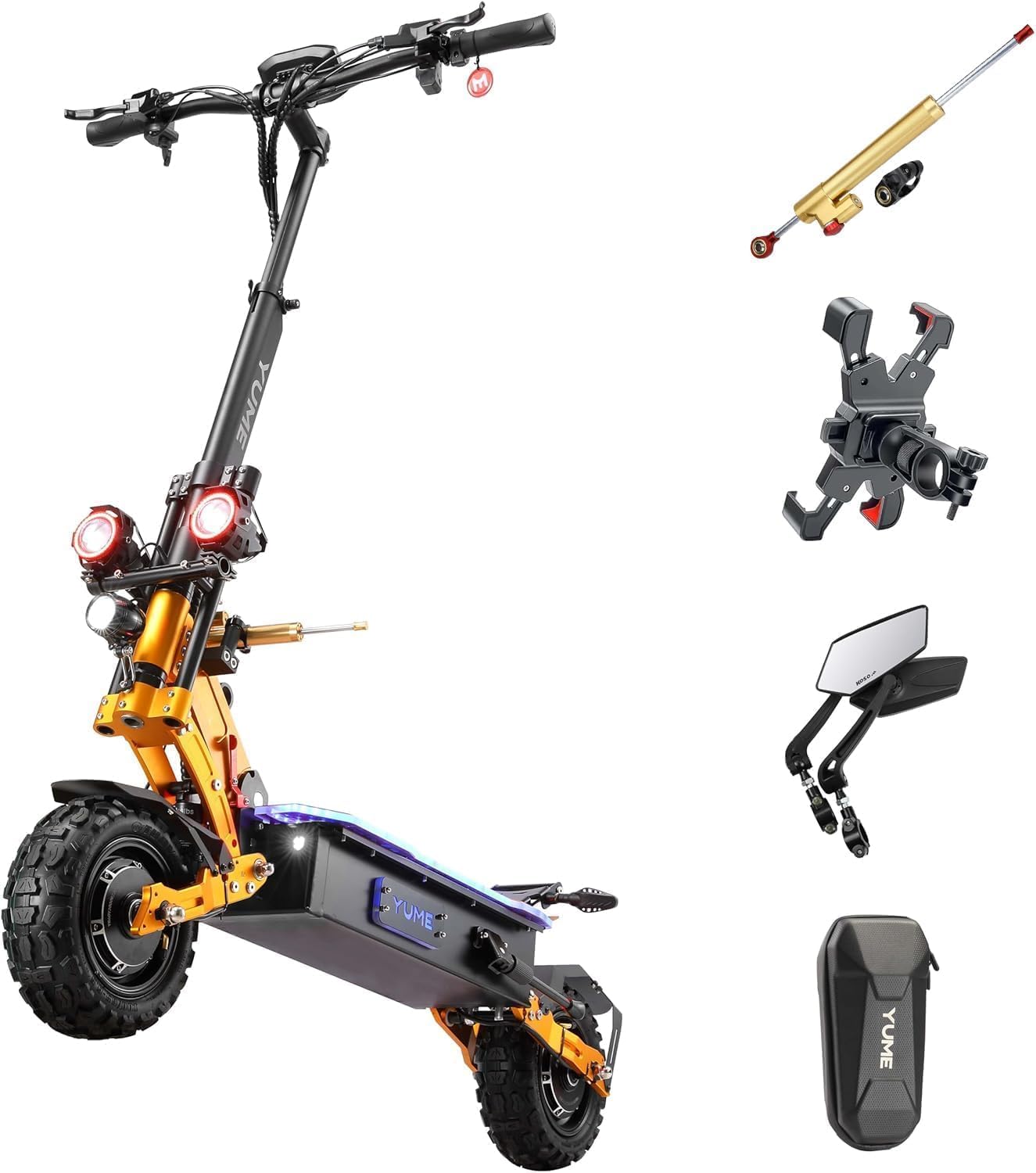 YUME X11+ Standup DUAL DRIVE Standup scooter 6KW 50MPH