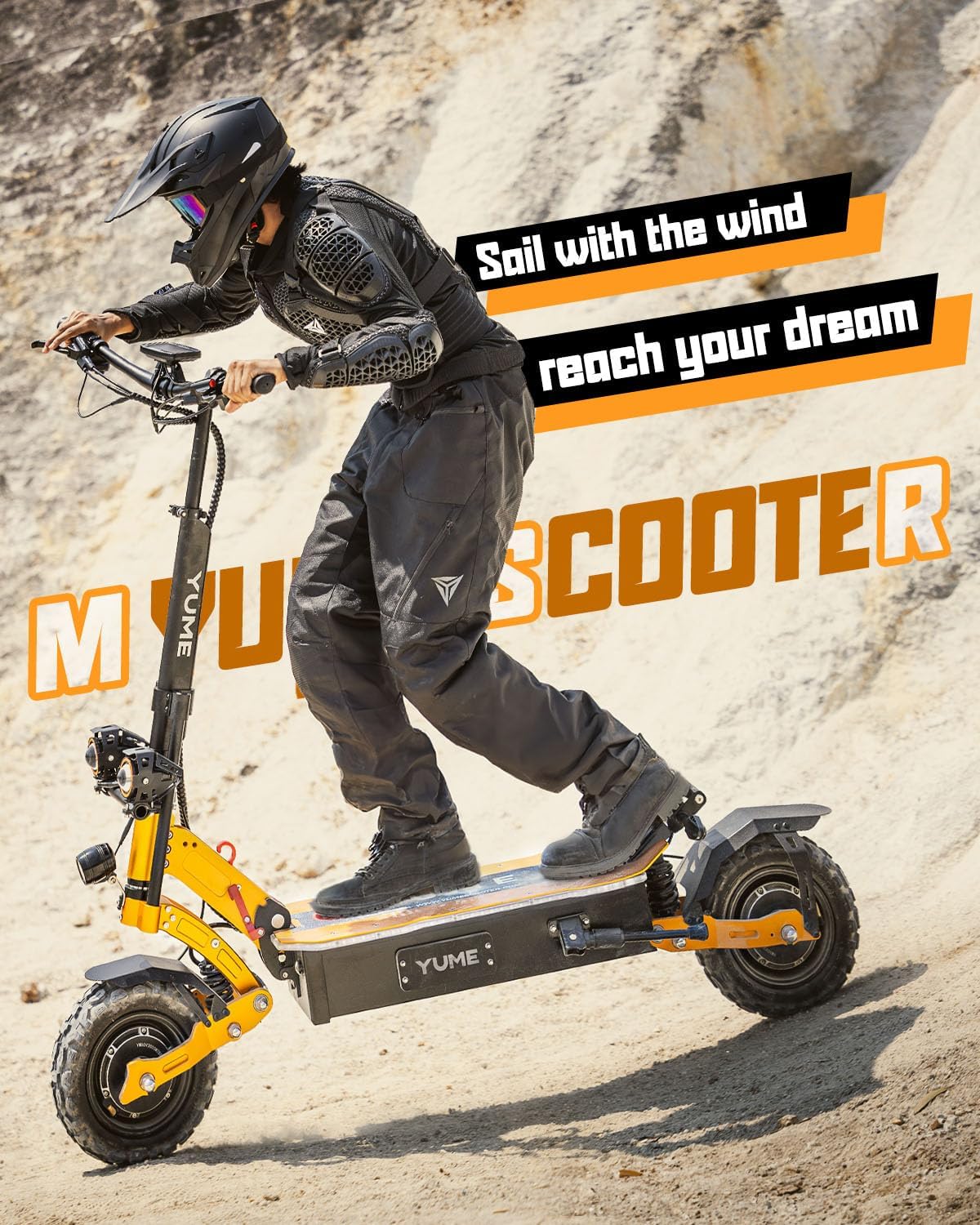 YUME X11+ Standup DUAL DRIVE Standup scooter 6KW 50MPH